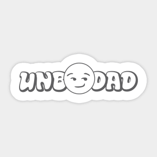 UNBODAD [unbothered] graphic design tee-shirt Sticker